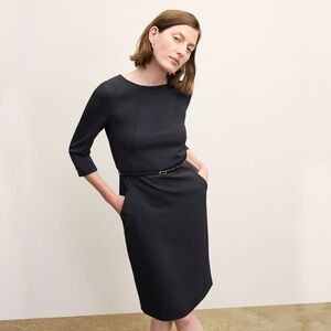 MM Lafleur Classic Black Long Sleeve Etsuko Dress